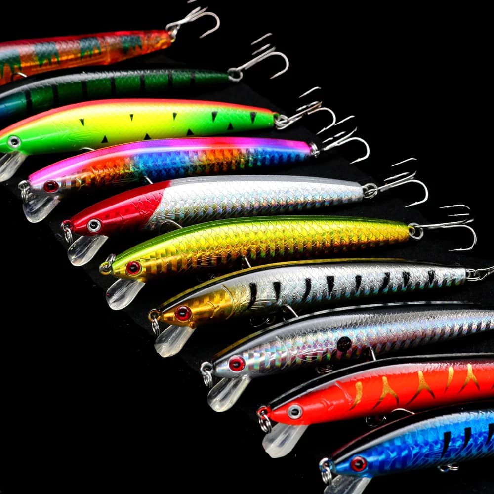 1 Pezzo Esca Artificiale Rigida Tipo Minnow 10cm/8.4g, Wobbler da Traina per Luccio, Crankbait, Pesca alla Carpa, Attrezzatura da Pesca