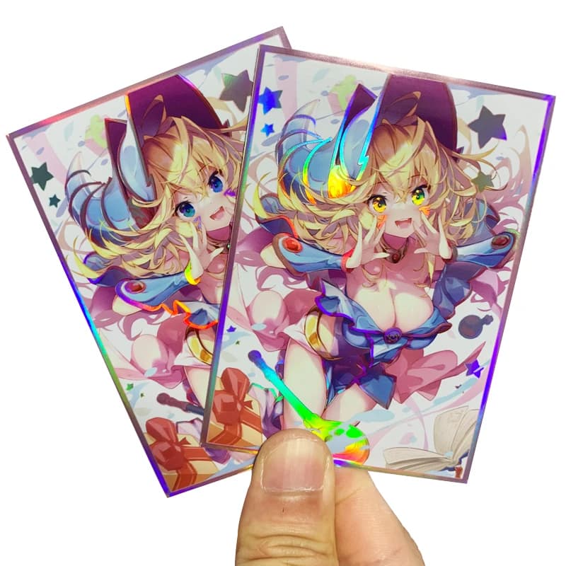 Gioco Yu-Gi-Oh! Duel Monsters Black Magician Girl Buste per carte Anime Yugioh Custodia protettiva per carte con maniche olografiche per regalo