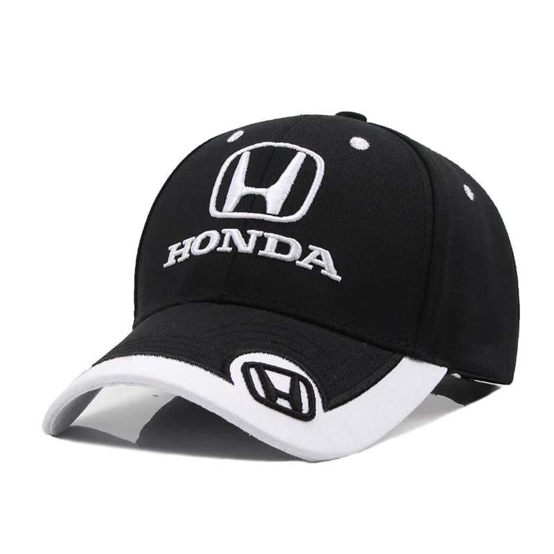 Embroidered Car Logo Baseball Cap Adjustable Casual Sun Hat Sports Cap for Honda Civic Fit Jazz Accord Aviator CRV Odyssey