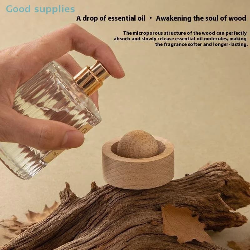 1 pz diffusore di oli essenziali in legno design sferico dispersione di fragranze naturali per la decorazione della camera da letto fragranza della stanza
