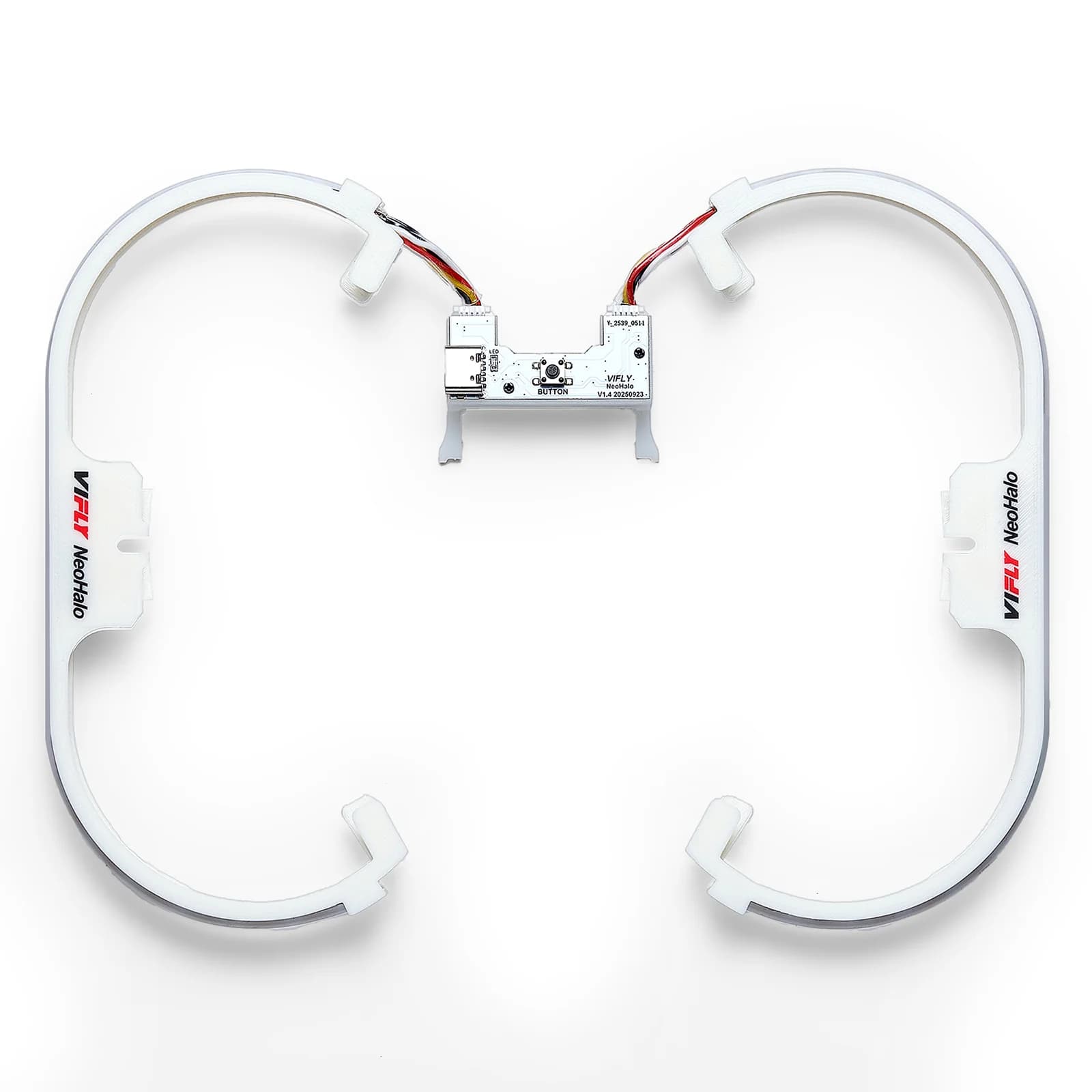 La striscia luminosa a LED VIFLY NeoHalo per le modalità dinamiche multicolori DJI Neo porta spettacoli di volo notturni Epic