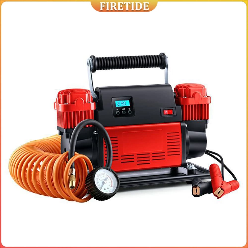 Compressore d'aria mobile 12V Gonfiatore portatile per pneumatici Pompa elettrica per moto Compressore d'aria Pompa d'aria per piccoli veicoli