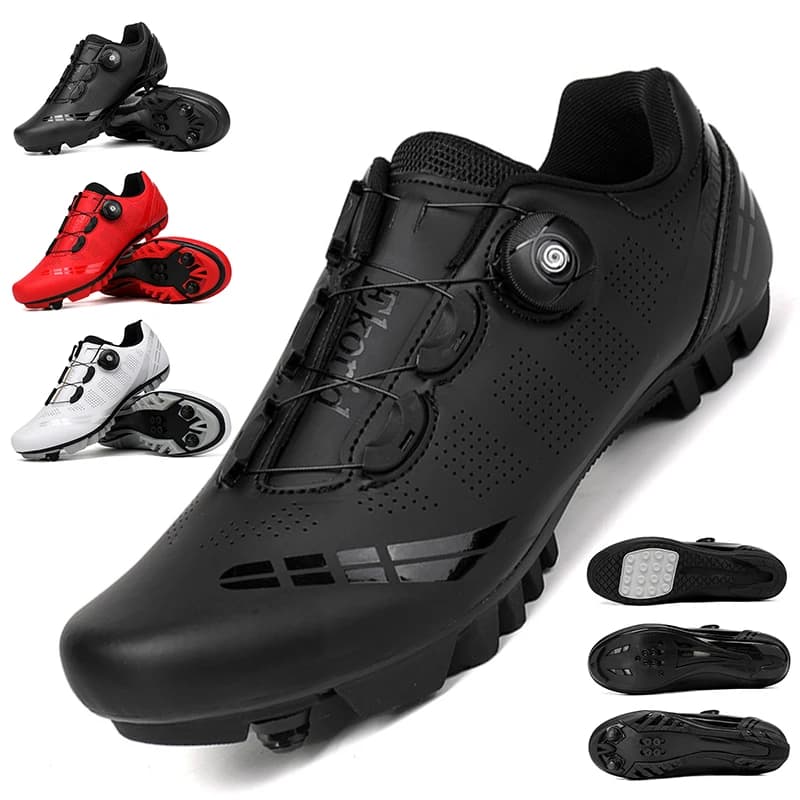 Scarpe da lucchetto per bici da strada di montagna unisex MTB Traspiranti antiscivolo resistenti all'usura Attrezzatura per bicicletta competitiva per esterni
