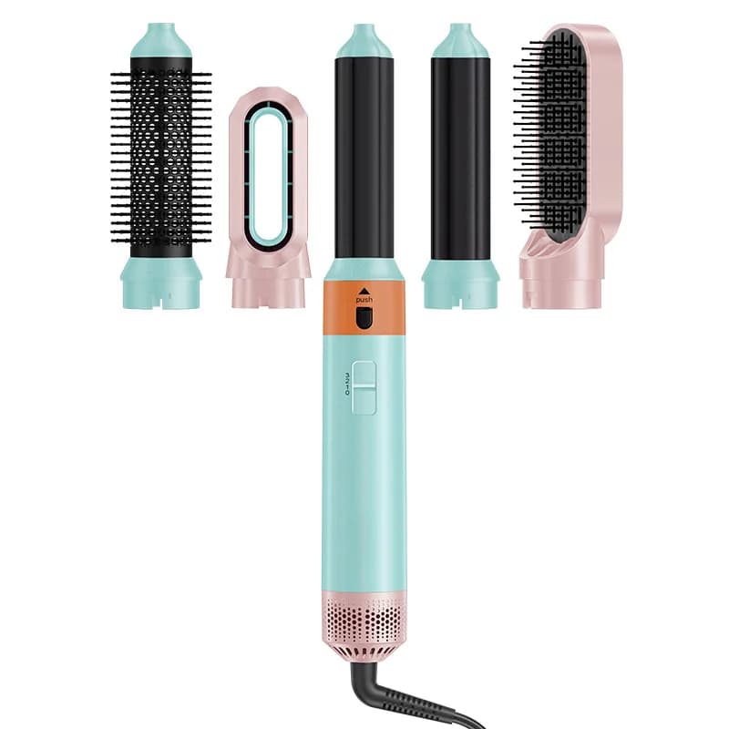 Bestseller Hair Dryer 5-in-1 with Hot Air Brush, Do not Damage Hair, Plate and Hair Clips for Large Waves