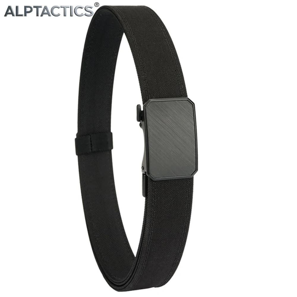 ALPTACTICS New EDC Hard Tactical Gun Belt For Mens Metal Automatic Buckle Thick Nylon 3.8CM Wide Casual Sports IPSC Girdle Male