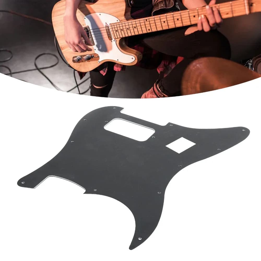 Durable Plastic Material Electric Guitar Pickguard White/Black 3 Ply Pickguard Guitar Pick Guard Plate For Electric Guitar