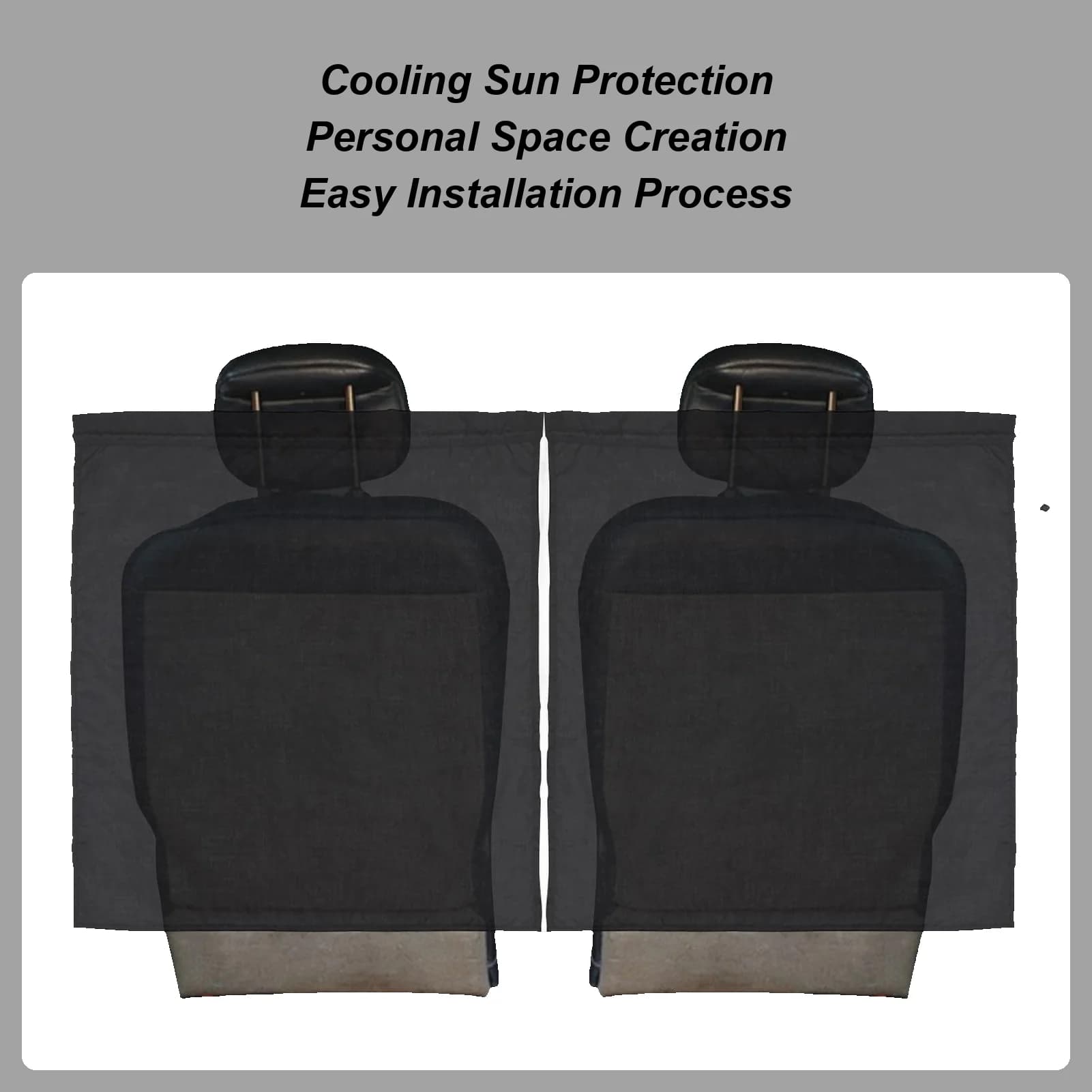 Privacy Car Curtains Car Window Sun Shades Screen Kit Removable Shield Protector Visor Screen Cover For Sleeping RV Baby Kids
