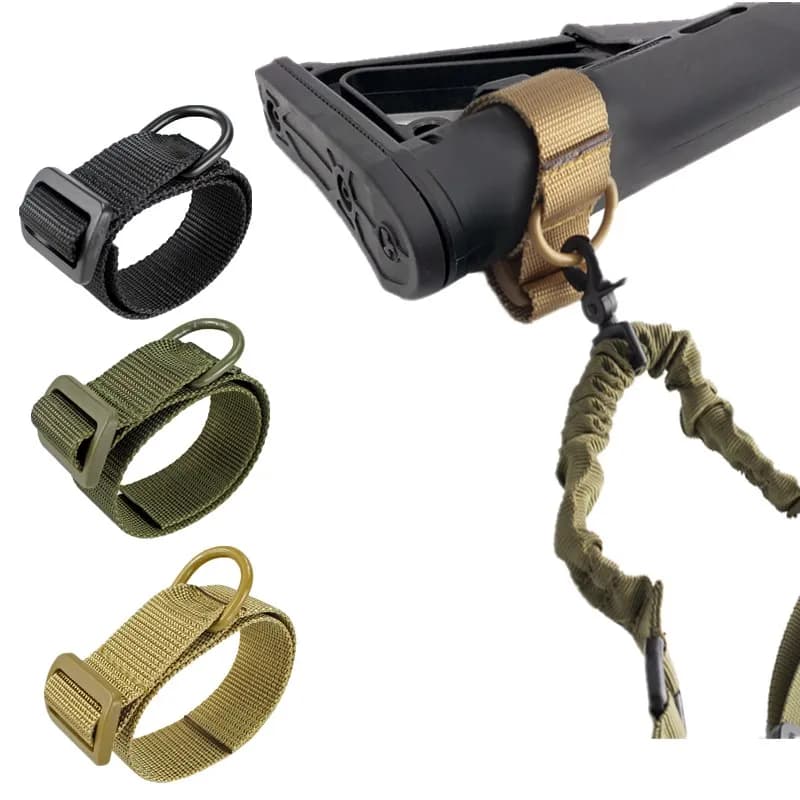 Adattatore per Cinghia Tattica Airsoft per Fucile, Cinghia per Arma, Corda per Fucile, Cintura di Fissaggio, Accessori per la Caccia