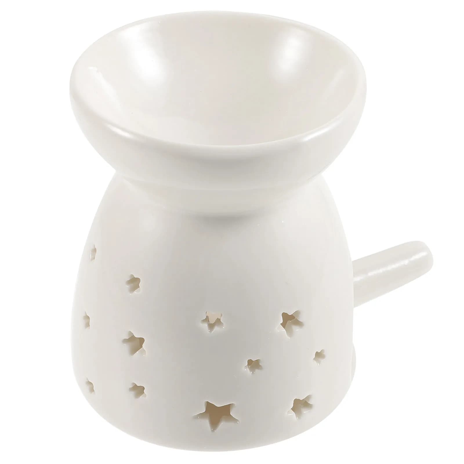 Set di 1 Diffusore di Fragranze in Ceramica, Bruciatore per Oli Essenziali con Candela, Diffusore di Aromi per Camera da Letto, Soggiorno e Spazi Yoga