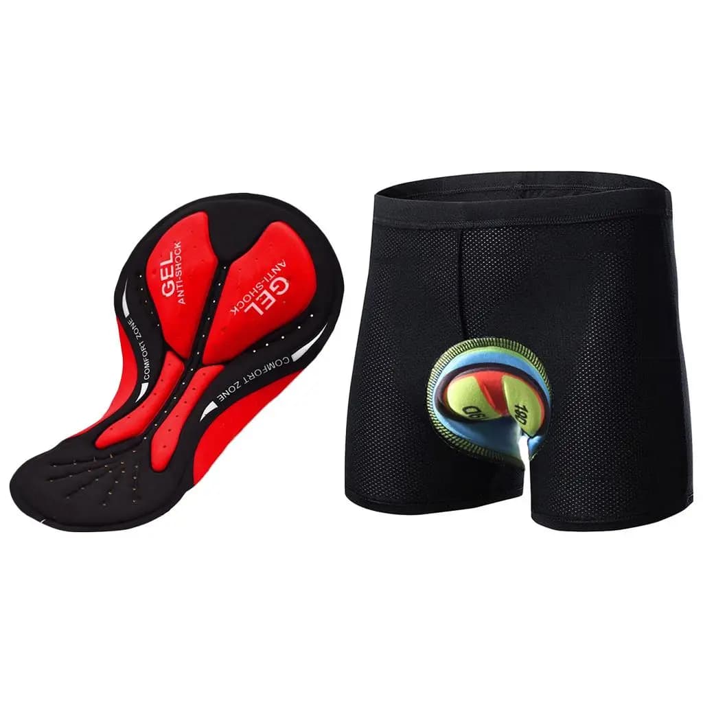 Cycling Shorts Padded with Gel Pad, Comfort and Protection for Indoor and Outdoor Cycling