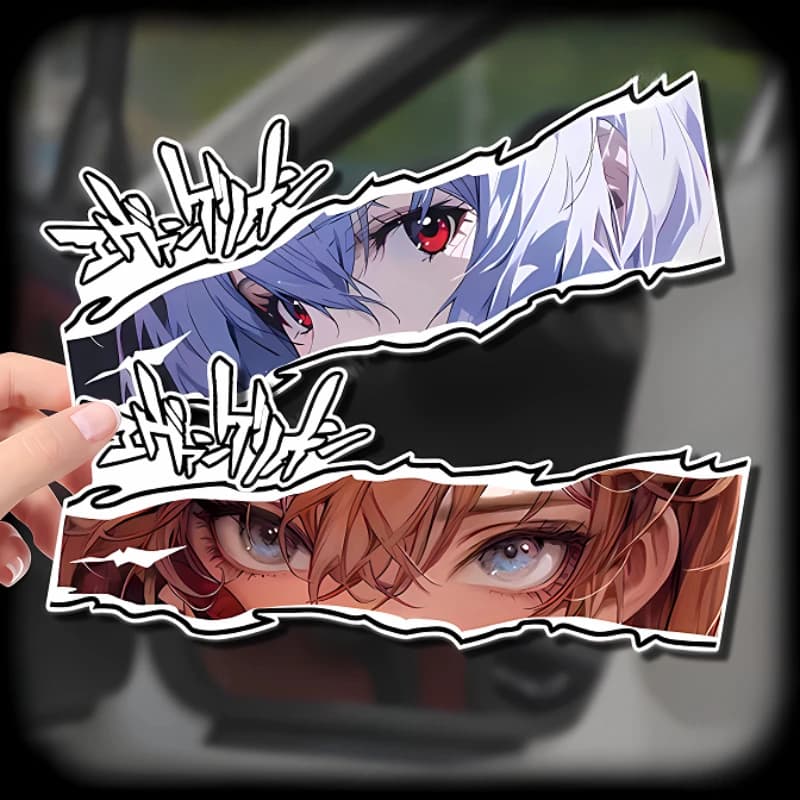 1PC EVA Car Stickers waterproof for lunotto automatic body bumper back cap fuel tank decal vinyl vehicle decoration JDM