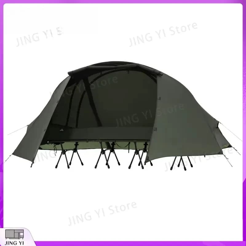 Tenda da Campeggio per 1 Persona, Tenda da Escursionismo e Backpacking a Doppio Strato Impermeabile Leggera 15D per Viaggi