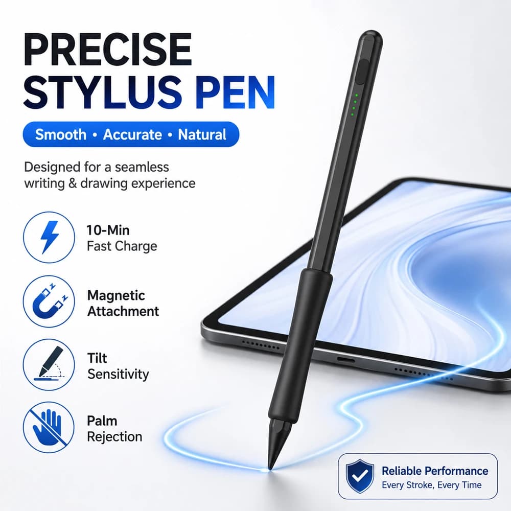 2026 New Student Stylus Pen for iPad Study Kit, 10 Min Fast Charge Tablet Pencil, Palm Rejection, Outdoor Notes Drawing Writing