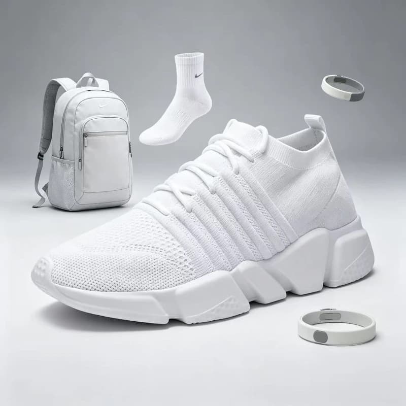 Scarpe sportive estive da uomo in maglia traspirante, sneakers leggere in rete, comode scarpe da corsa casual per l'uso quotidiano