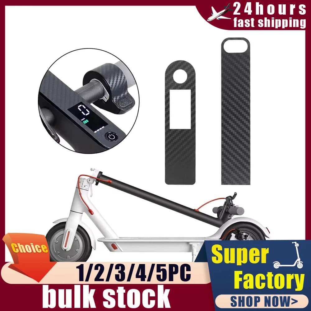 Pellicola di protezione del pannello del cruscotto accessori per Scooter elettrici per Xiaomi M365 Pro adesivo centrale in PVC in fibra di carbonio parte per Skateboard