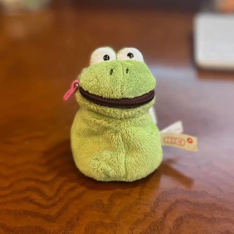 Animali carini, rane morbide e adorabili, portafoglio zero, cuffie portatili in peluche, borsa porta rossetto, regalo di compleanno per coppie Kawaii