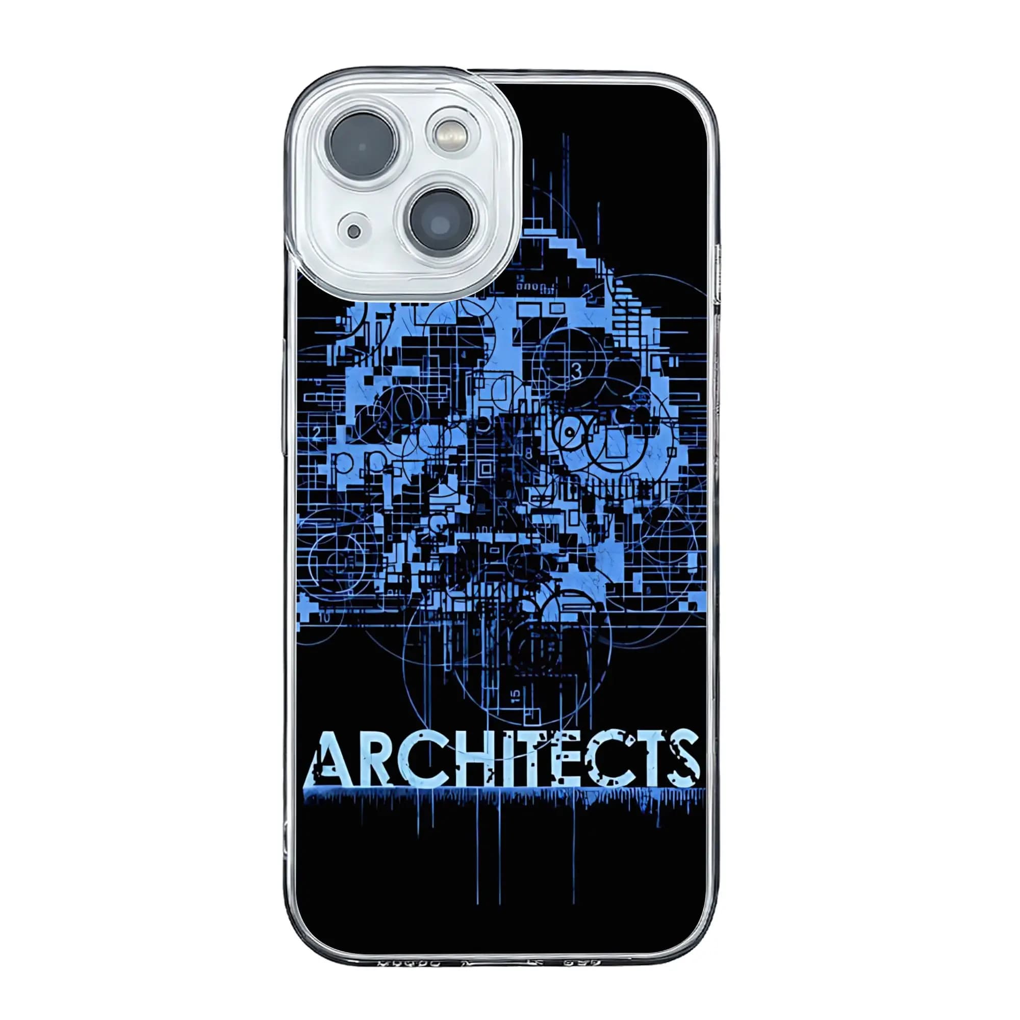 Cover per iPhone 17 16 15 14 13 12 11 Pro Max con poster Architects Band e protezione anti-collisione