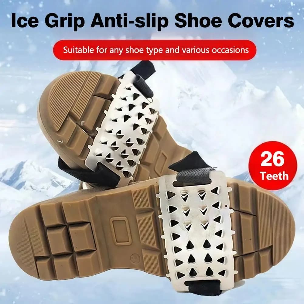 Manopole invernali per ghiaccio e neve Coperture per ramponi antiscivolo in TPE con borchie in acciaio al carbonio Design antiscivolo 360 per scarpe Scarponi da trekking all'aperto