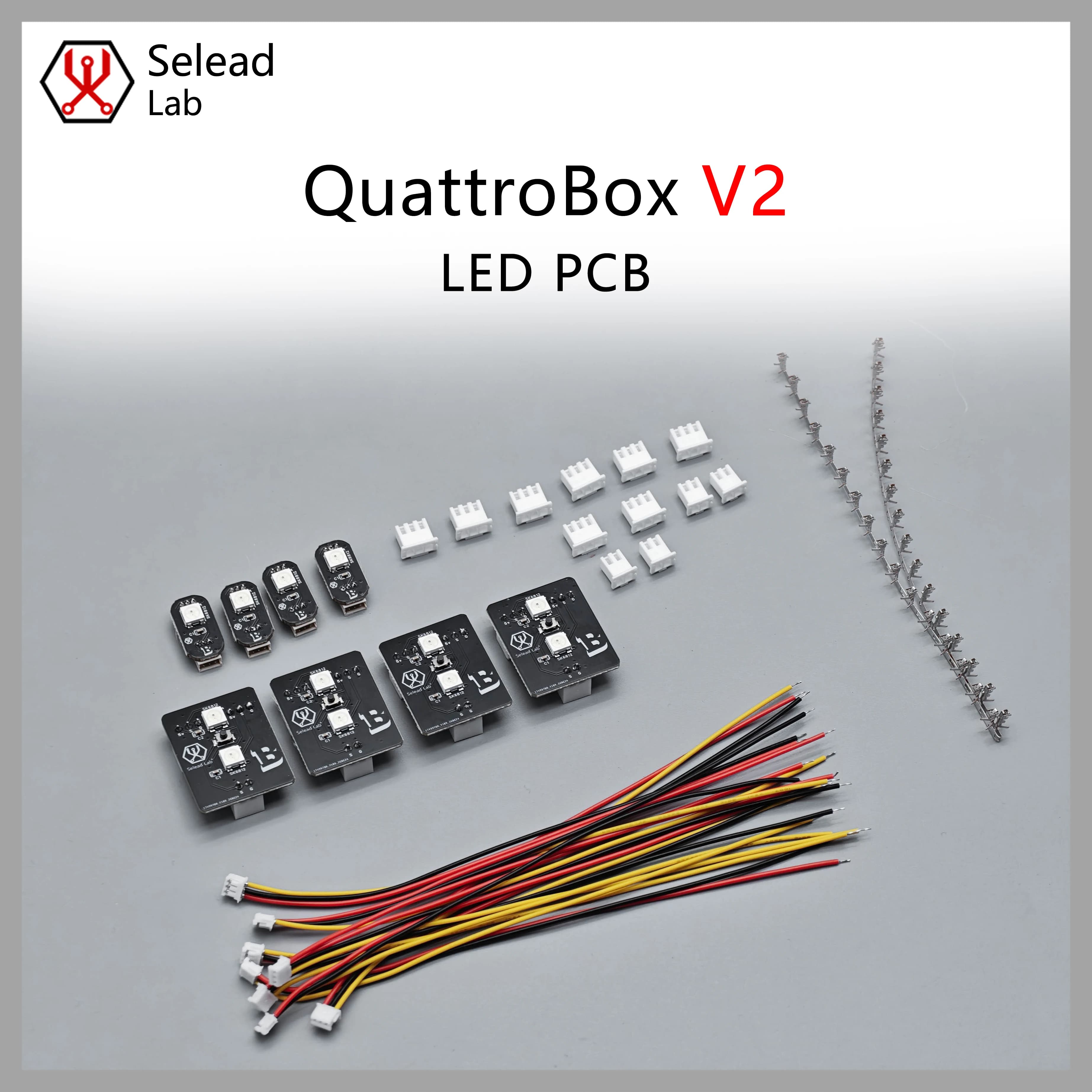 Seleadlab QuattroBox V2 Upgrade PCB RGB LED Lane Button Replace Original Neopixels 3D Printer Parts For MMU