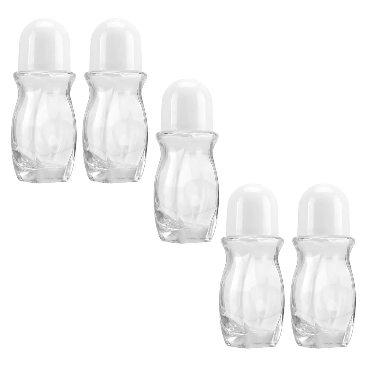 5Pcs 50Ml Premium Roll-on Bottles for Essential Oils Leak-Proof Refillable Disassemblable Portable Subpackaging Bottles