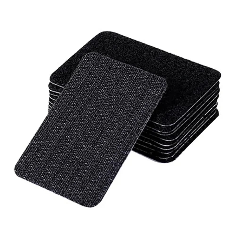 10 pezzi forte autoadesivo nastro di fissaggio con gancio e anello adesivo in nylon fai da te per adesivo gancio di fissaggio con colla tappetino antiscivolo