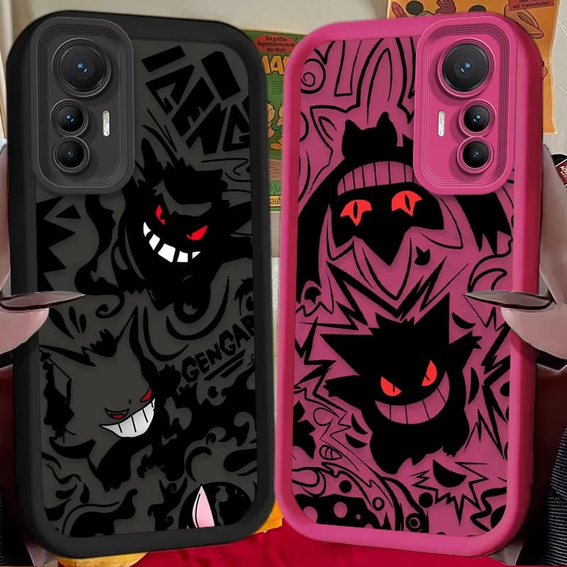 P-Pokemon Gengar Cassa Del Telefono per Xiaomi Mi 15 Ultra 14 13 12 12S 12X 11 Lite 5G NE 13T 12T 11T 14T Pro Copertura Antiurto In Silicone