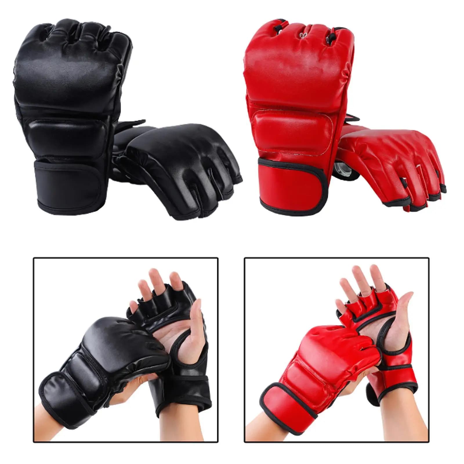 Boxing Gloves Boxing Gloves half fingers for fitness Sanda Sparring