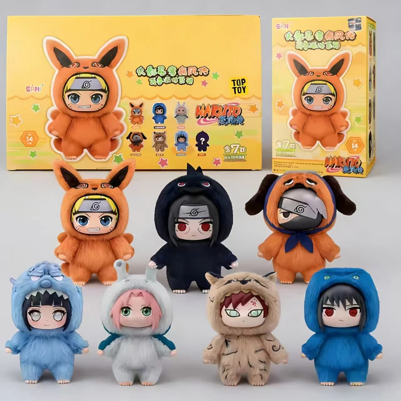 Naruto Blind Box Shippuden Beast Party Series Simpatici Peluche Giocattolo Ciondolo Zaino Cartone Animato Anime Periferiche Regali a Sorpresa Box%%