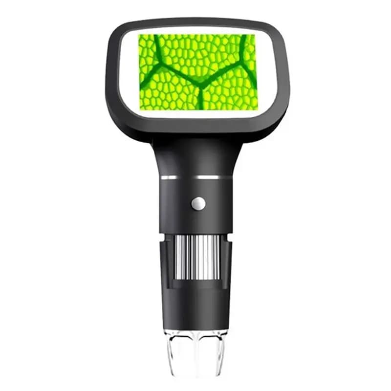 Microscopio Digitale ABGN Aggiornato da 2,4 Pollici con Ingrandimento 1600X, Microscopio per Monete con 8 LED, Microscopio per Saldatura e Riparazioni