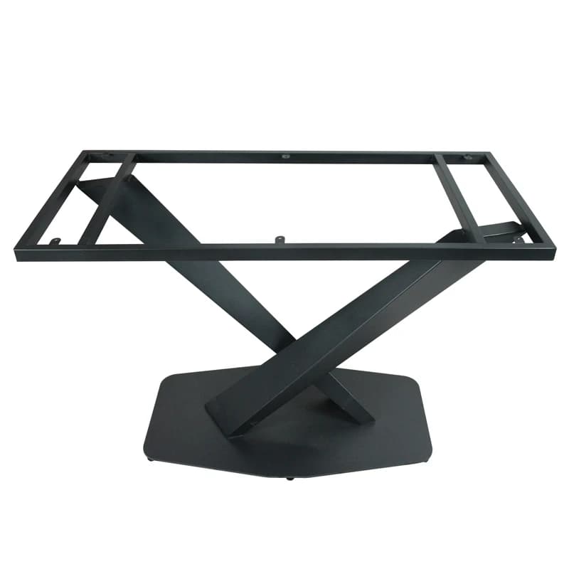 Gambe da tavolo Struttura in metallo Base da tavolo per sala da pranzo Gamba per mobili moderna personalizzabile Piedini da tavolo Ferro industriale personalizzato a forma di V 745 mm