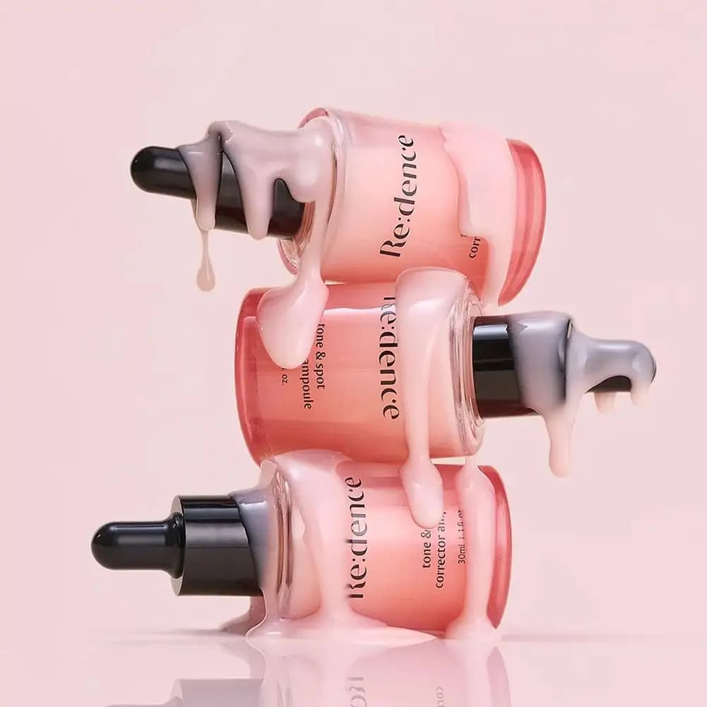 Re:dence Tone & Spot Corrector Ampoule Siero Idratante Leggero con Vitamina C e Niacinamide per Schiarire le Macchie e Uniformare il Tono della Pelle