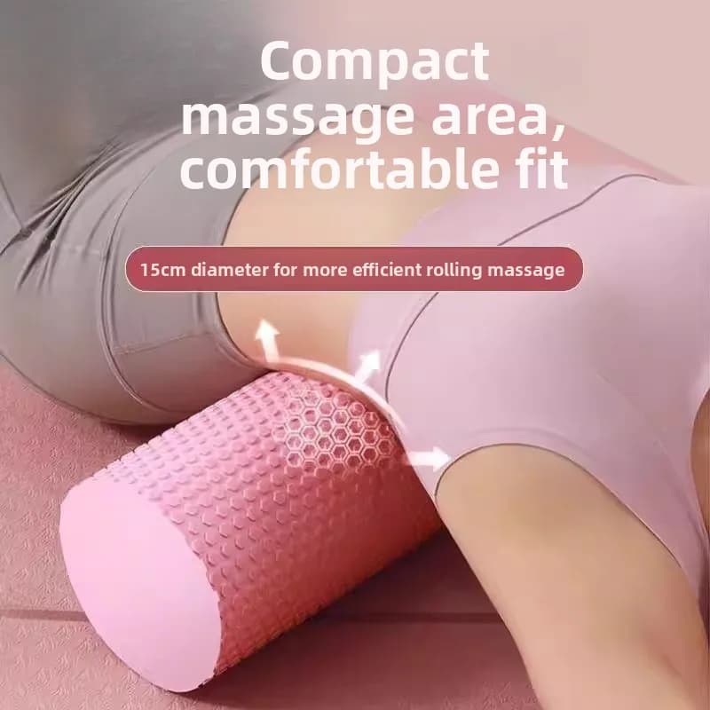 EVA foam roller for muscle massage and relaxation, professional yoga cylinder for fitness and wellness enthusiasts