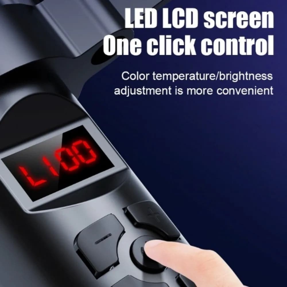 Bastone luminoso LED RGB portatile Luce di riempimento per fotografia ricaricabile USB colorata Illuminazione fotografica per studio Vlog/Selfie