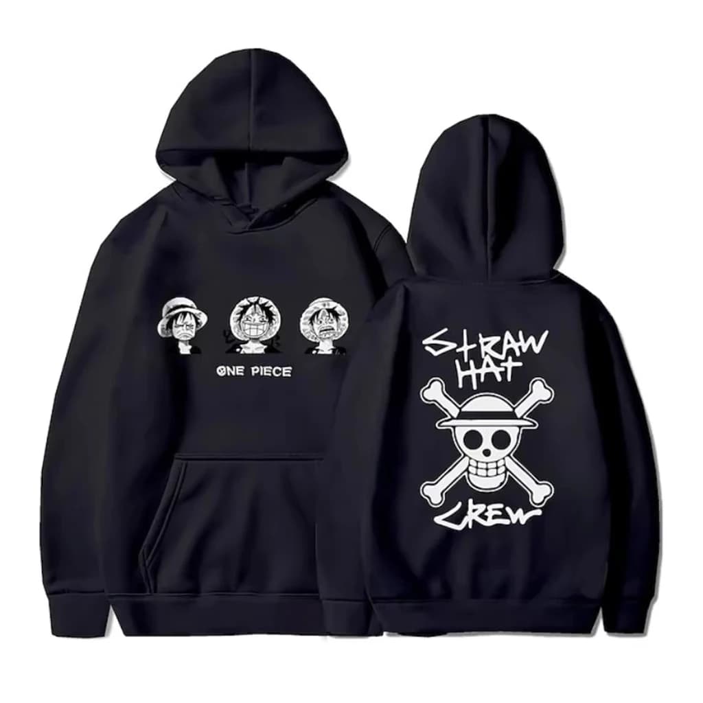 Autunno Inverno Pile Japan Anime One Piece Rufy Felpa con cappuccio Uomo Donna Felpe con cappuccio Felpa allentata Unisex Autunno caldo Casual