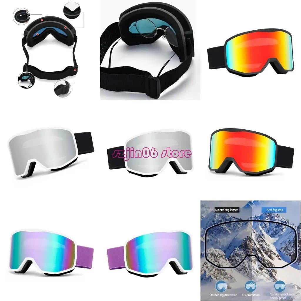 XXUF Occhiali da sci Occhiali da snowboard Doppi strati Occhiali da snowboard Occhiali da neve Occhiali da sci antiappannamento