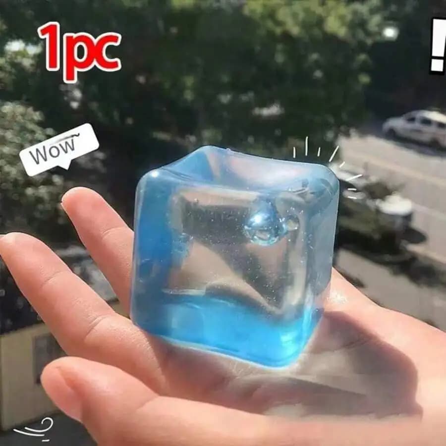 1/2/3/5pcs Random Color Colorful Ice Cube Squeeze Toy, Malt Squeeze Stress Relief Cube, Slow Rebound Durable Sensory Toy - Suitable For Teens/Adults, Stress Relief And Squeezing Fun, Square Squeeze Game, Birthday/Christmas Gift - Perfect Gift
