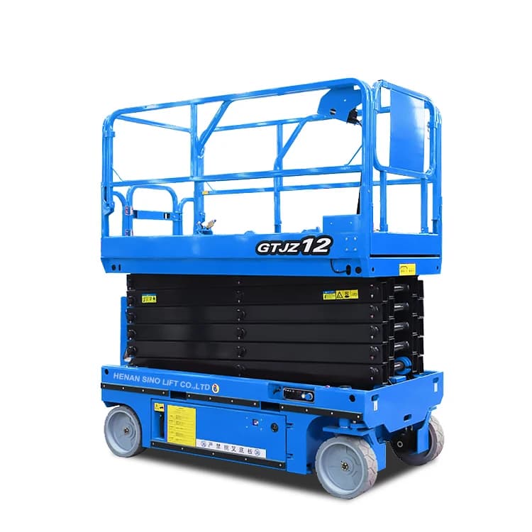 Piattaforma Aerea Elettrica Semovente GTJZ Personalizzata 8m 10m 450kg, Sollevatore Elettrico per Ponteggi, Piattaforma di Sollevamento a Forbice Idraulica Mobile