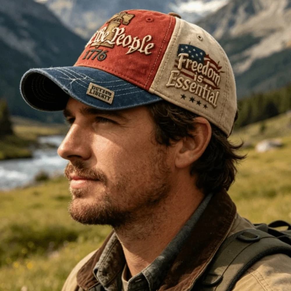 WE THE PEOPLE Embroidered American 250th Anniversary Baseball Cap Unisex Adjustable Peaked Cap Outdoor Travel Casual Hats