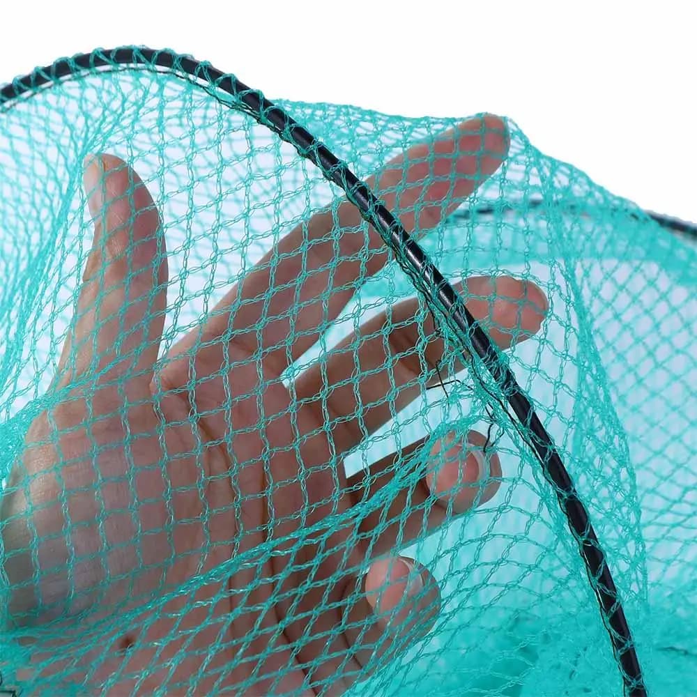 Gabbia per la conservazione di aragoste, accessori per la pesca, rete a maglie per pesci e gamberi, rete da pesca, trappola per la pesca, rete da lancio, colore casuale