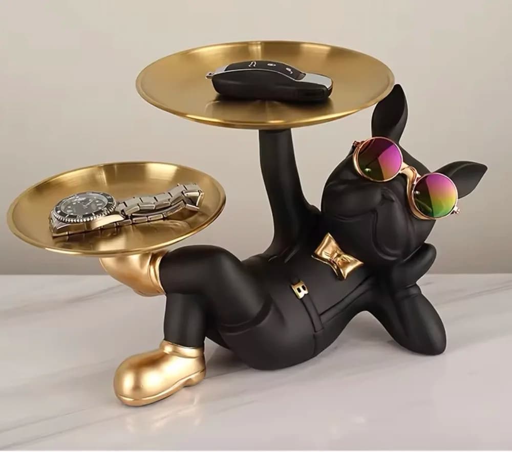 Nuova decorazione del desktop Casa creativa Soggiorno Portico Vassoio portaoggetti per chiavi Cartoon Snack Organizer Ornamenti da tavolo