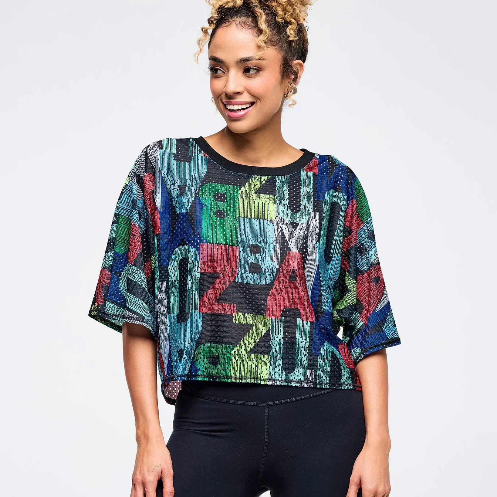 Zw VIP Nuova Maglietta Sportiva a Maniche Corte per Danza e Fitness, Uniforme di Squadra Unisex, Tessuto Traspirante in Rete con Ricami