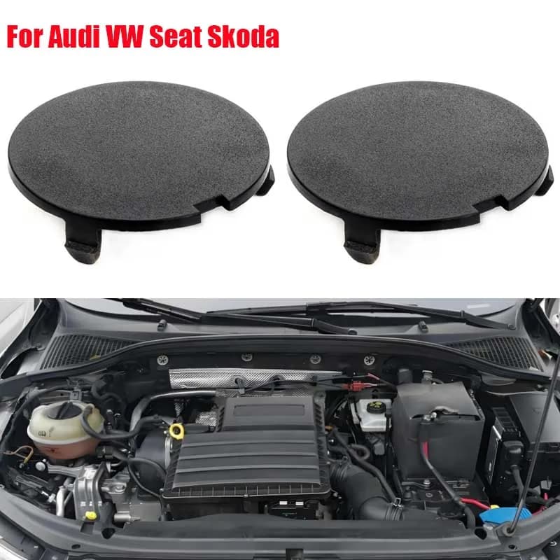 2X Motore Superiore Copertura Principale Bullone Dado Coperture Tappi Pinze Per Audi VW Beetle Golf Seat Skoda 038103937