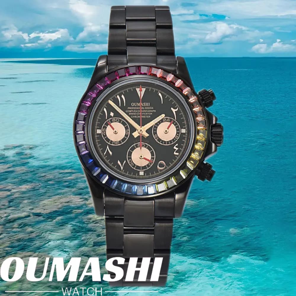 Watch VK63 Chronograph 39.3mm Men's Luxury Watch New Men's Watch Chronograph Business Men's Watch VK63 Waterproof 10ATM