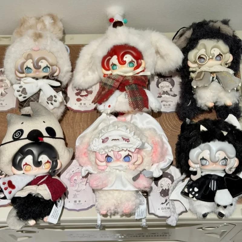 Moonin The Shrouded Night Series Blind Box Darkness Anime Figure Moonin Mystery Box Bag Pendant Vinyl Collect Surprise Gift Toys