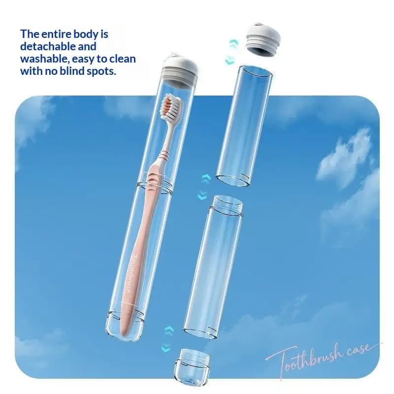 Portable Toothbrush Holder Box Outdoor Travel Camping Storage Organizer Case Bathroom Accessories Toothpaste No Mess