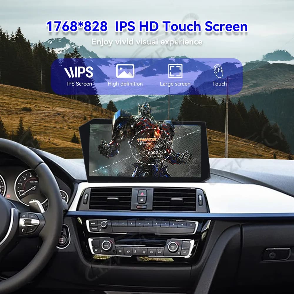 Dual 12.9 Inch Android 13 CarPlay Car Radio For BMW 3 Series GT 2018-2020 Touch Screen Multimedia Player GPS Navigation 4G WIFI