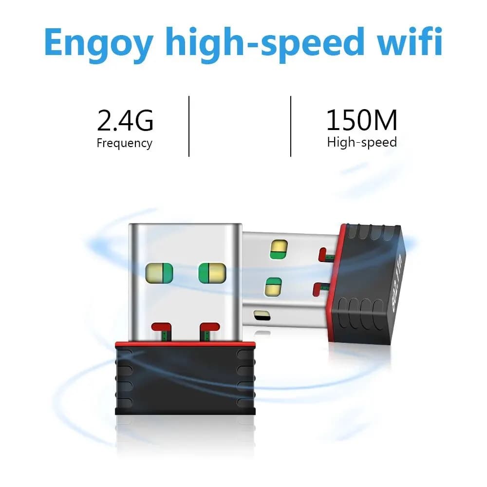 Mini Antenna WiFi adattatore WiFi USB 2.0 WiFi Ethernet 150Mbps Dongle WiFi 802.11 N/g/ B Enchufe WiFi USB Lan Comfas