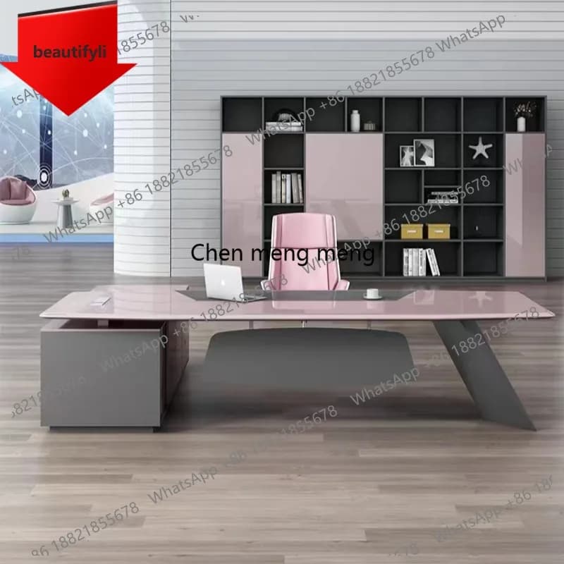 Scrivania Direzionale di Lusso X188 con Cassetti Organizzatori, Mobile da Reception Unico e Originale, Arredamento per Casa e Ufficio