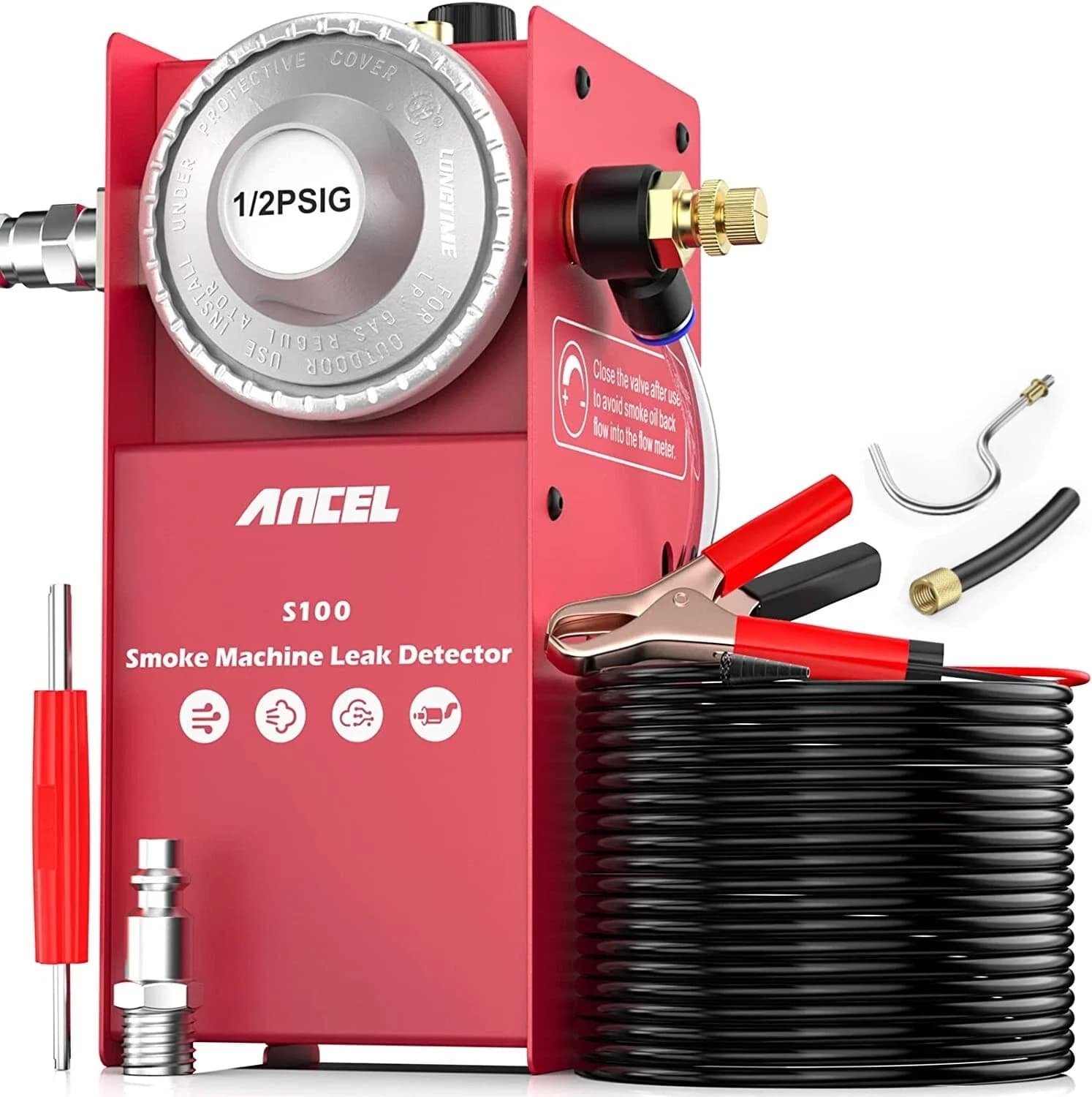 ANCEL S100 Automotive EVAP Smoke Machine Leak Detector Vacuum Tester Diagnostic DC12V Auto Car EVAP Diagnostic Tester Kit