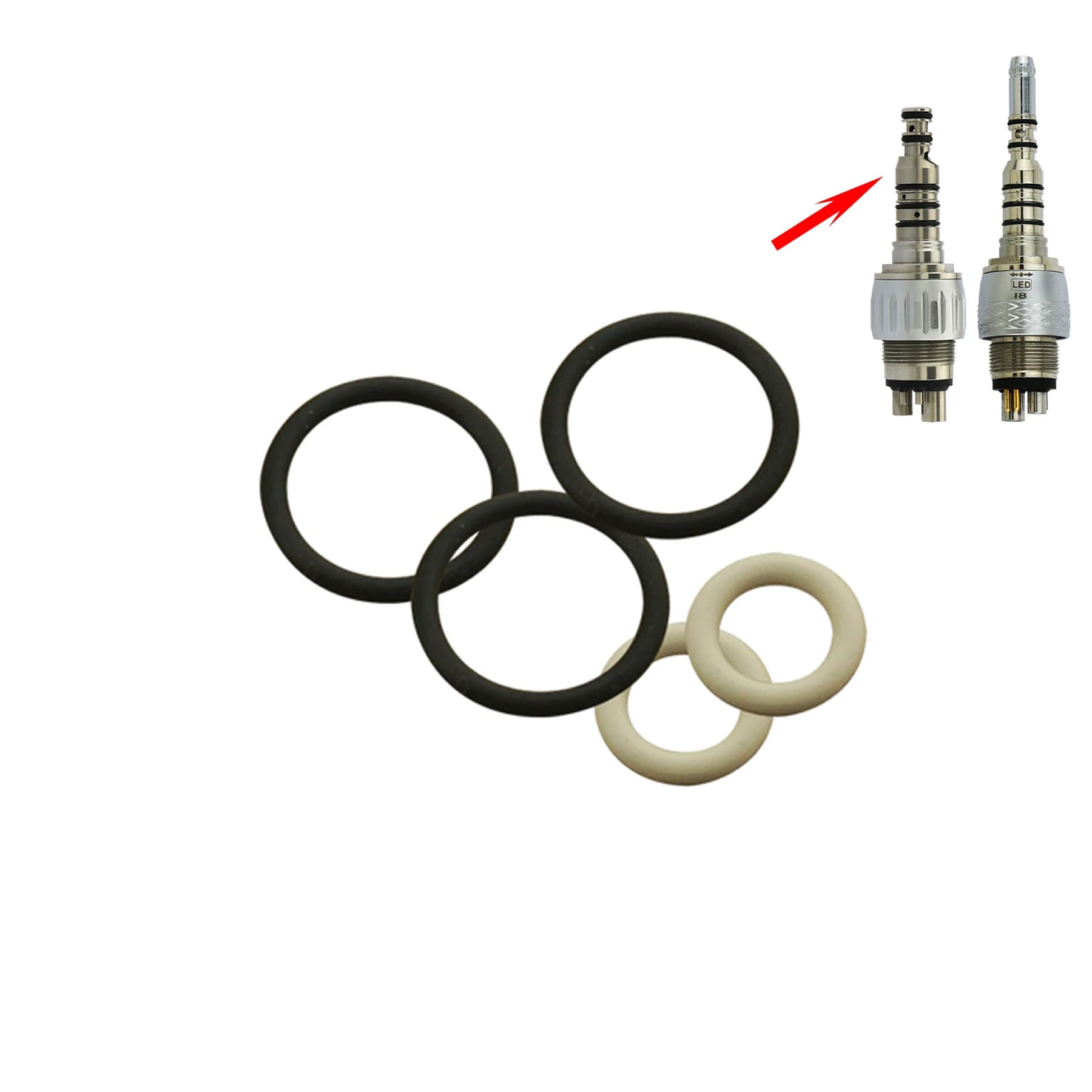 Universal Dental Handpiece Seal O Rings For Kavo Multiflex Coupling Anti-Oil Autoclavable